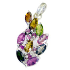 Tourmaline Classic American 925 Silver multiple Paula Eternity multicolor Pendant Jewelry