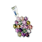Tourmaline Tiny Mexican Sterling Silver multiple Ellie Trendy multicolor Pendant Jewellery