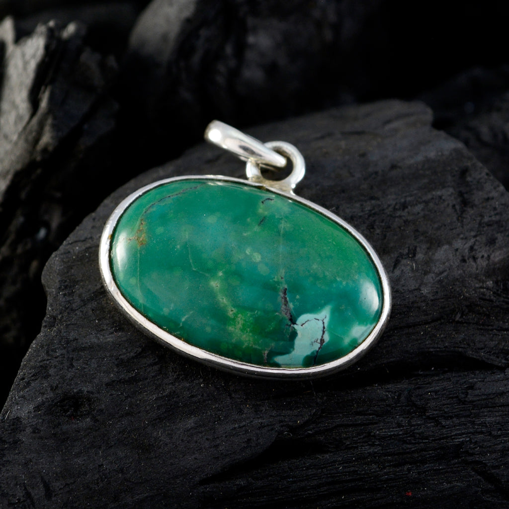 Turquoise Whisper-thin Turkish Silver Solitaire Noelia Contemporary Blue Pendant Jewelry
