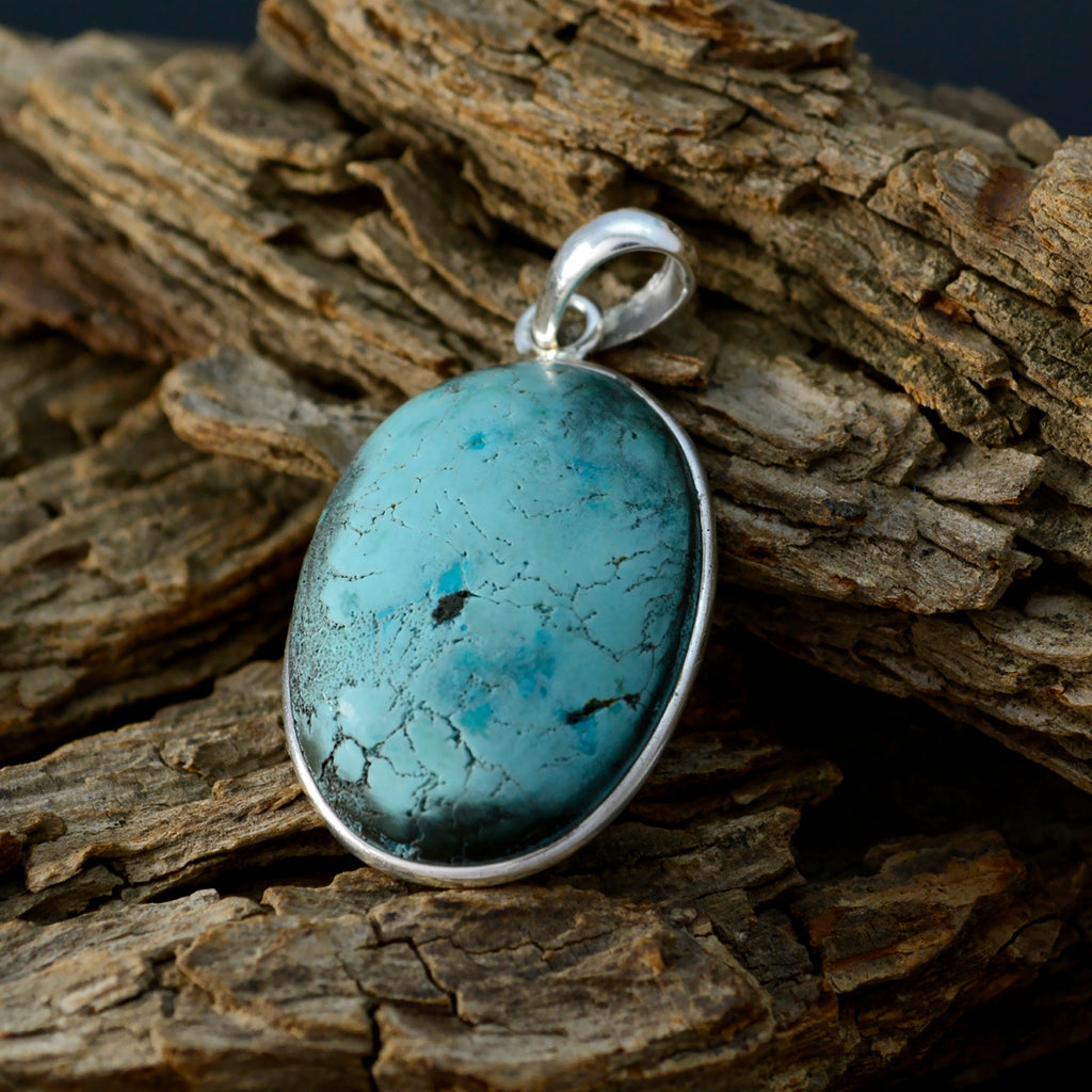 Turquoise Tiny Mexican Silver Solitaire Yasmin Armor Blue Pendant Jewelry