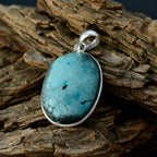 Turquoise Tiny Mexican Silver Solitaire Yasmin Armor Blue Pendant Jewelry