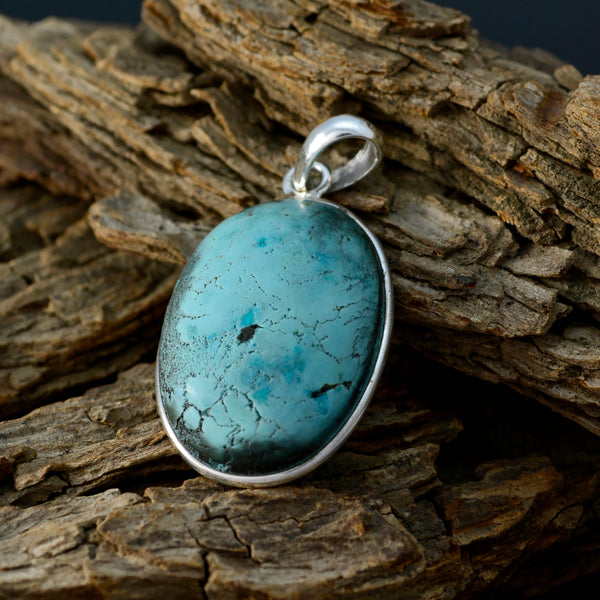 Turquoise Tiny Mexican Silver Solitaire Yasmin Armor Blue Pendant Jewelry