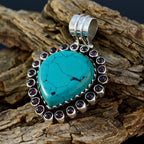 Turquoise Statement Latin American 92.5 Silver multiple Isabella Cultural Blue Pendant Jewellery