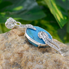 Turquoise Essential Australian 92.5 Silver multiple Lily Romantic Blue Pendant Jewellery
