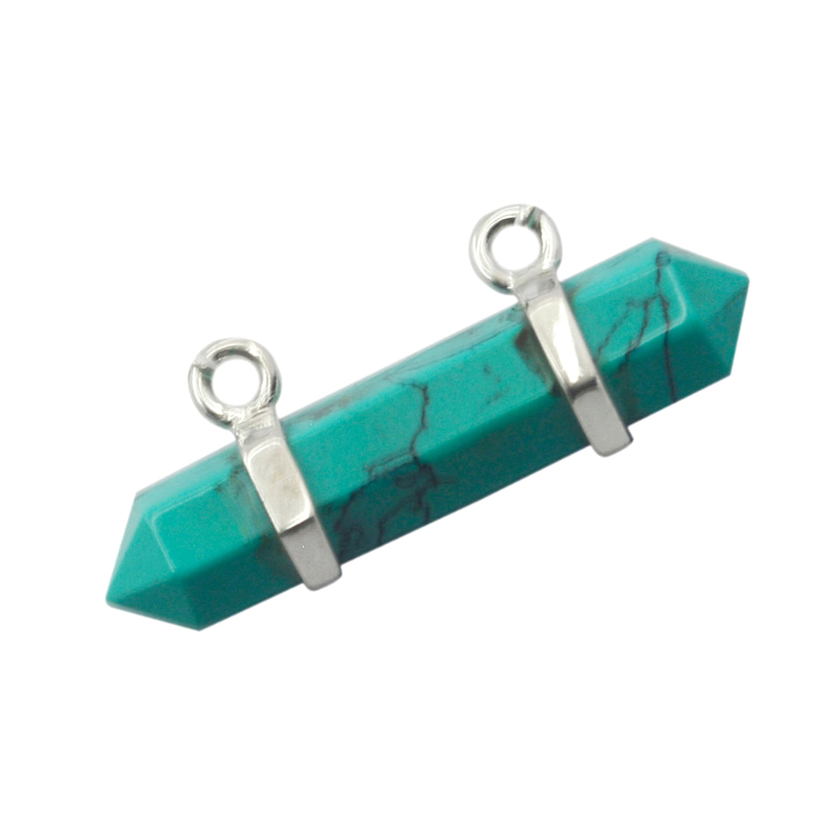 Turquoise Classic Egyptian 92.5 Silver Solitaire Eleanor Bubble Blue Pendant Jewellery