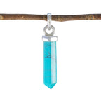 Turquoise Tiny Mexican Silver Solitaire Turquoise Pendant