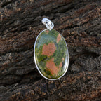Jasper Essential Turkish Silver Solitaire Yasmine Glamorous Green Pendant Jewelry