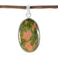 Jasper Essential Turkish Silver Solitaire Green Pendant