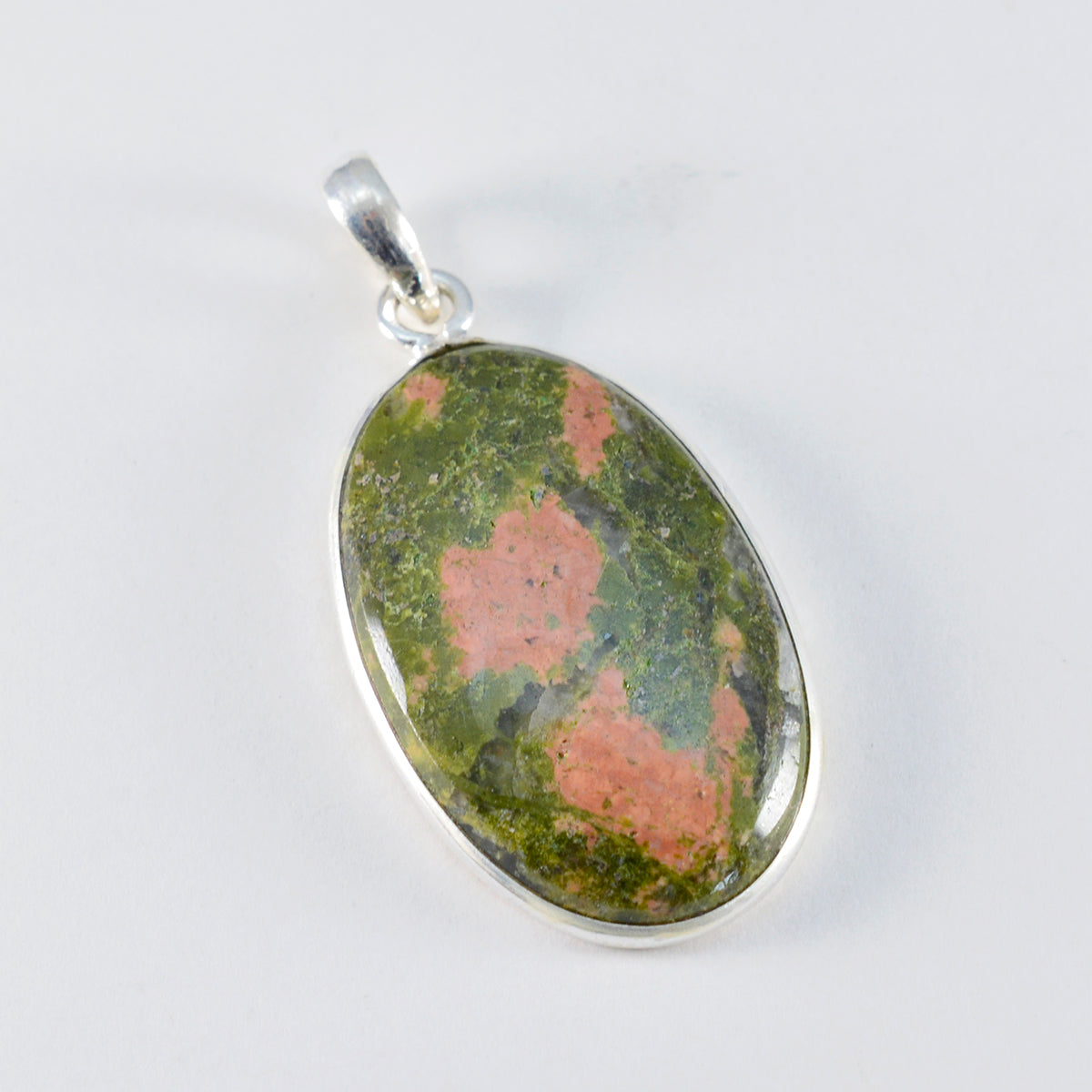 Jasper Essential Turkish Silver Solitaire Yasmine Glamorous Green Pendant Jewelry