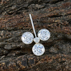 White CZ Featherlight American 925 Silver quarter Teresa Abstract White Pendant Jewelry