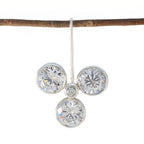 White CZ Featherlight American 925 Silver quarter White Pendant