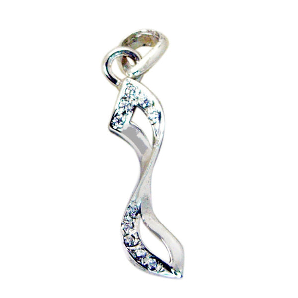White CZ Featherlight Indian 92.5 Silver multiple White Pendant