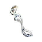 White CZ Featherlight Indian 92.5 Silver multiple Aisha Love White Pendant Jewellery