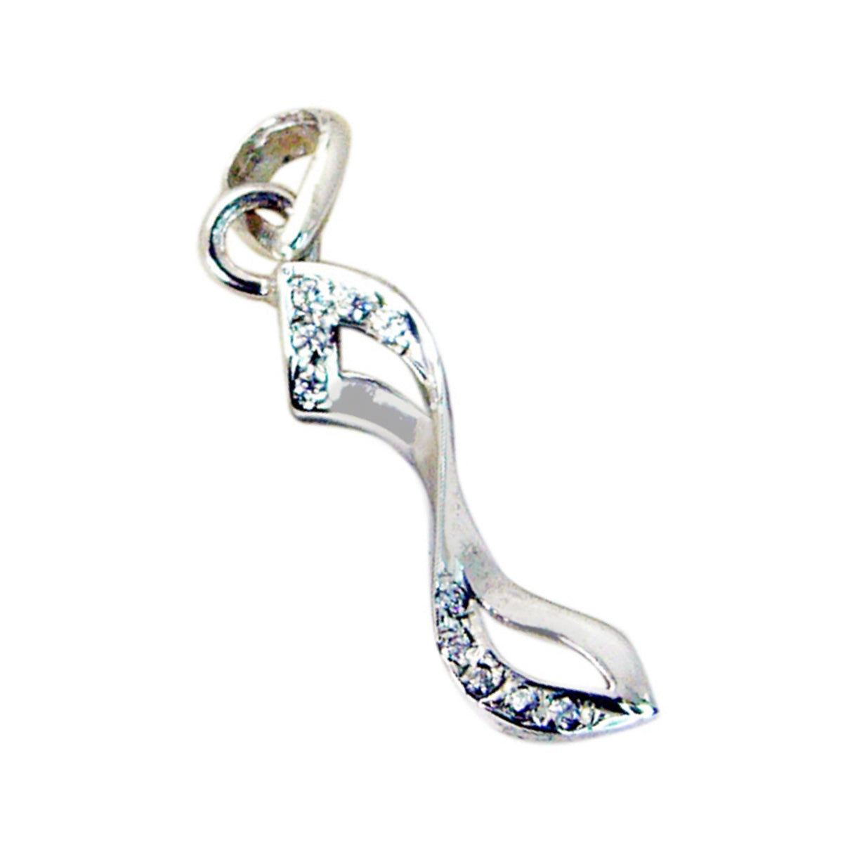 White CZ Featherlight Indian 92.5 Silver multiple Aisha Love White Pendant Jewellery