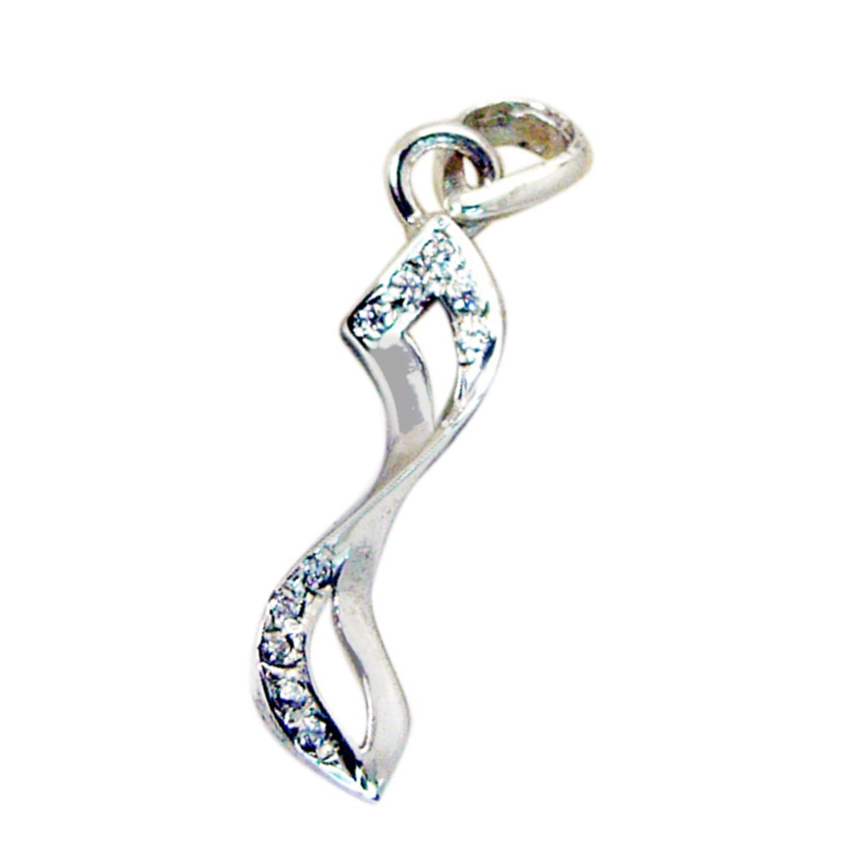 White CZ Featherlight Indian 92.5 Silver multiple Aisha Love White Pendant Jewellery