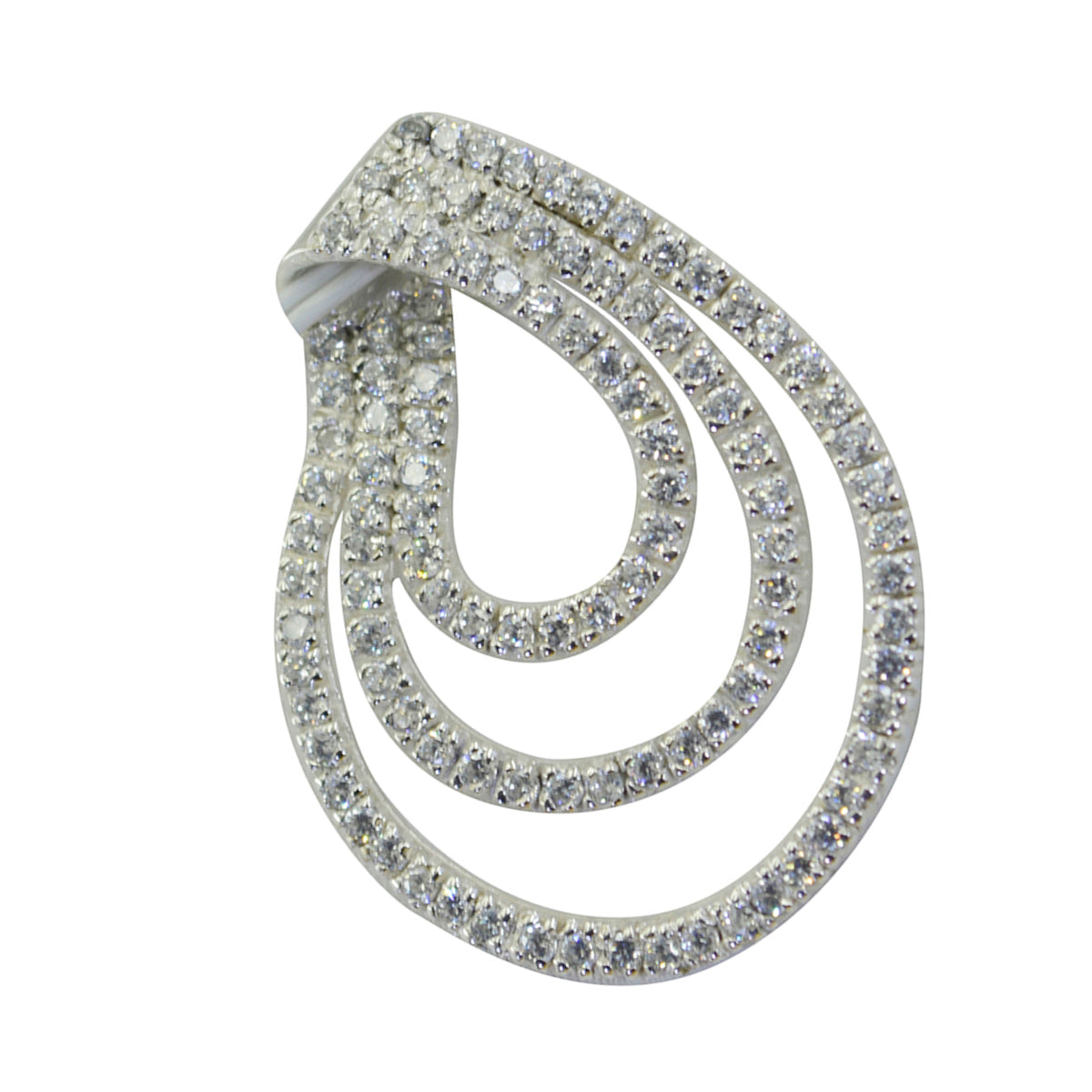 White CZ Statement Australian 925 Silver multiple Nova Luxurious White Pendant Jewelry