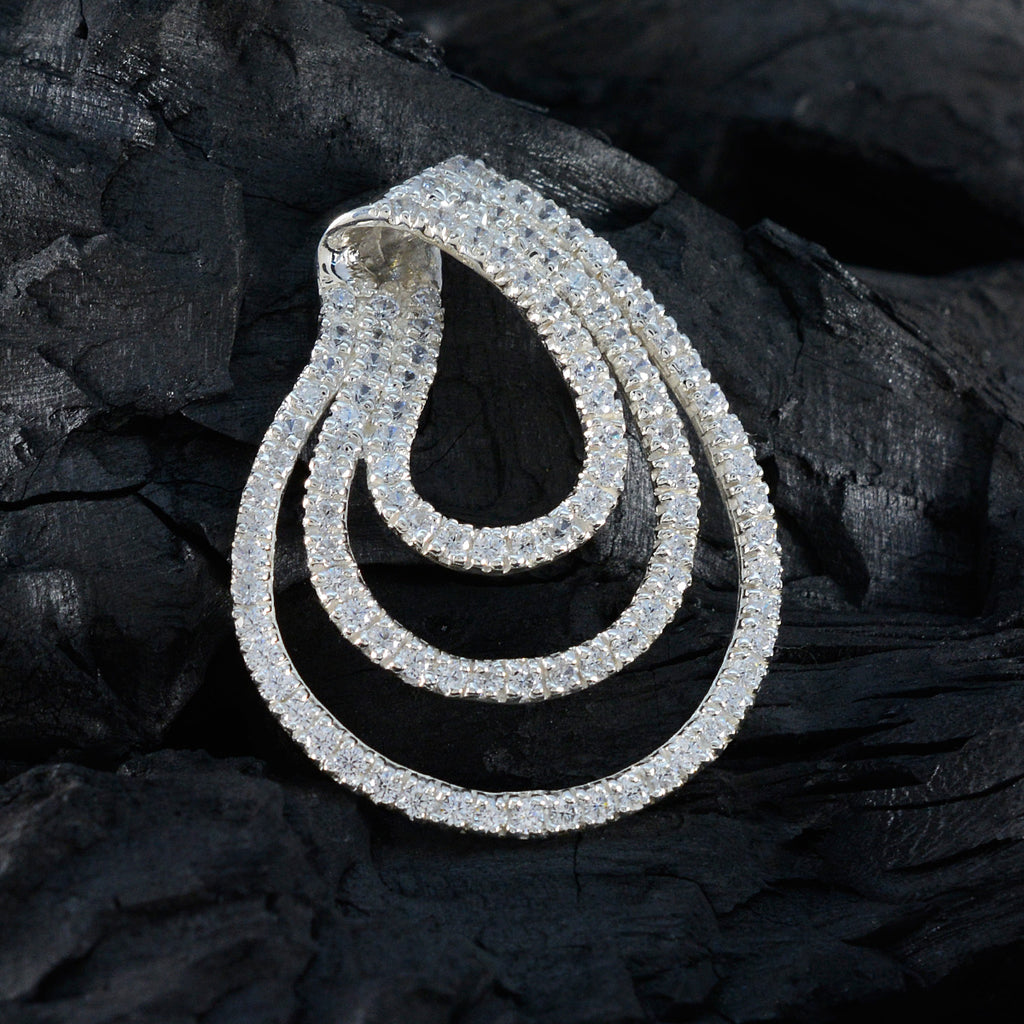 White CZ Tiny Middle Eastern 925 Silver multiple Inès Romantic White Pendant Jewelry