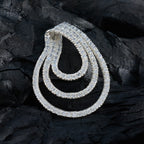 White CZ Tiny Middle Eastern 925 Silver multiple Inès Romantic White Pendant Jewelry