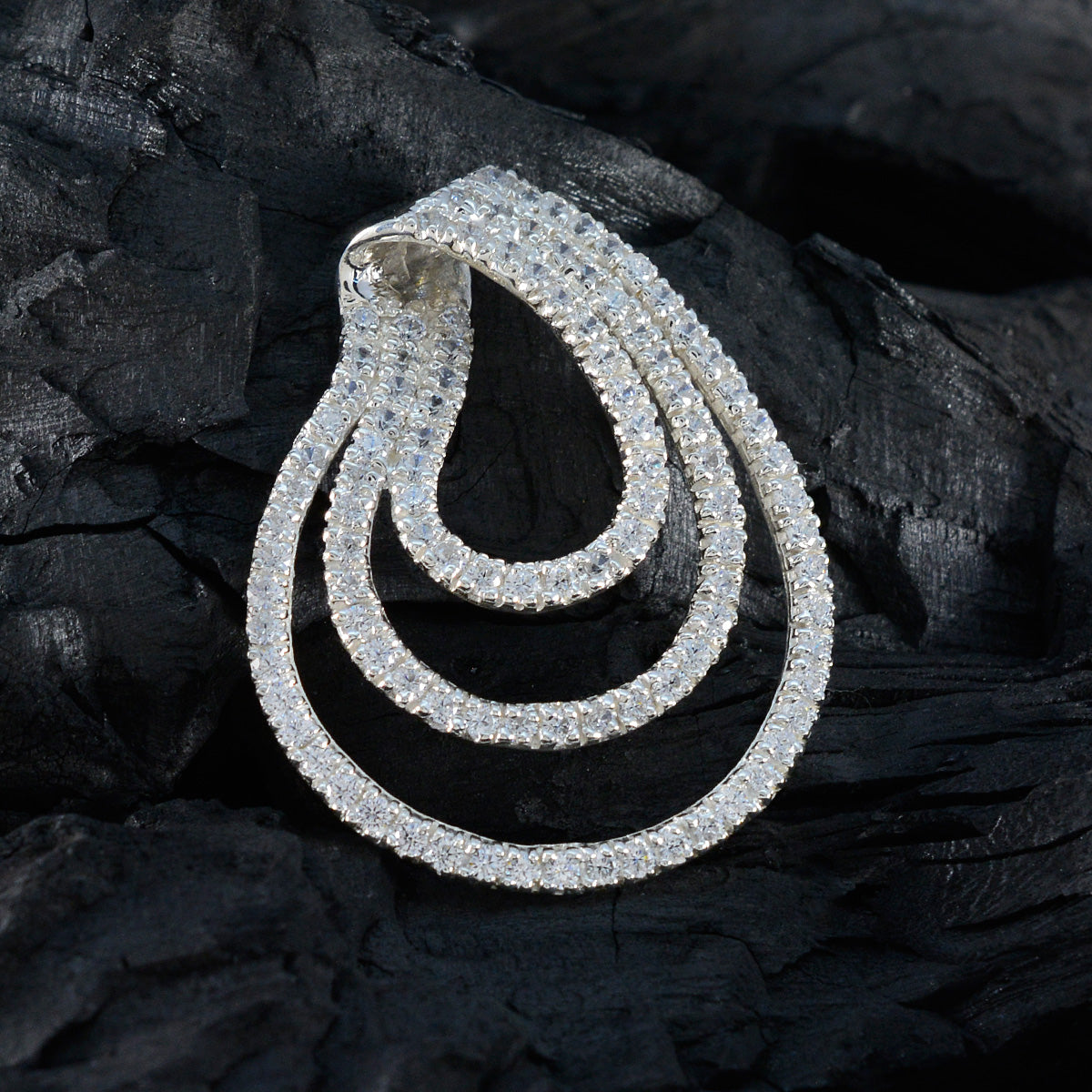 White CZ Tiny Middle Eastern 925 Silver multiple Inès Romantic White Pendant Jewelry