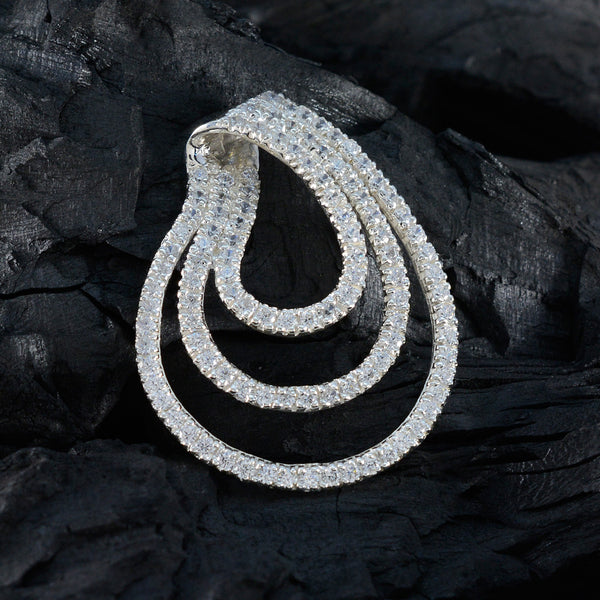 White CZ Tiny Middle Eastern 925 Silver multiple Inès Romantic White Pendant Jewelry