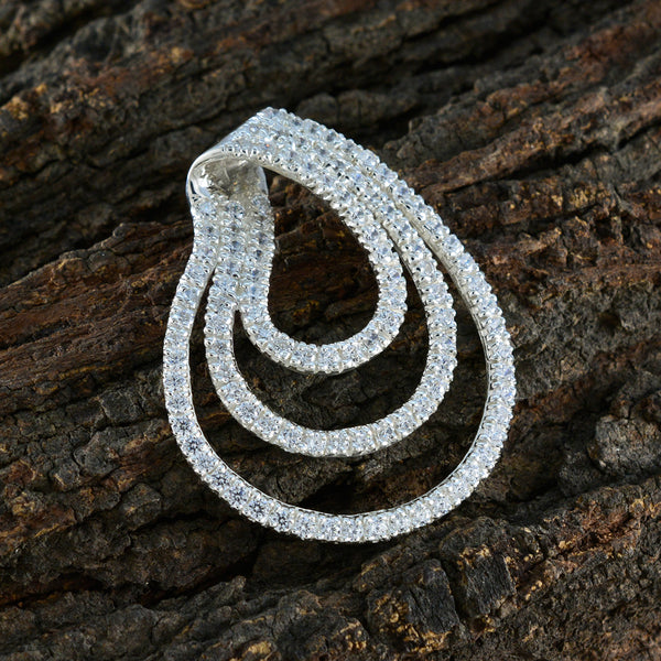 White CZ Tiny Middle Eastern 925 Silver multiple Inès Romantic White Pendant Jewelry