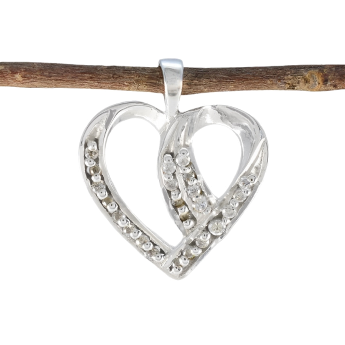 White CZ Dainty Middle Eastern 92.5 Silver multiple White Pendant Главное изображение товара