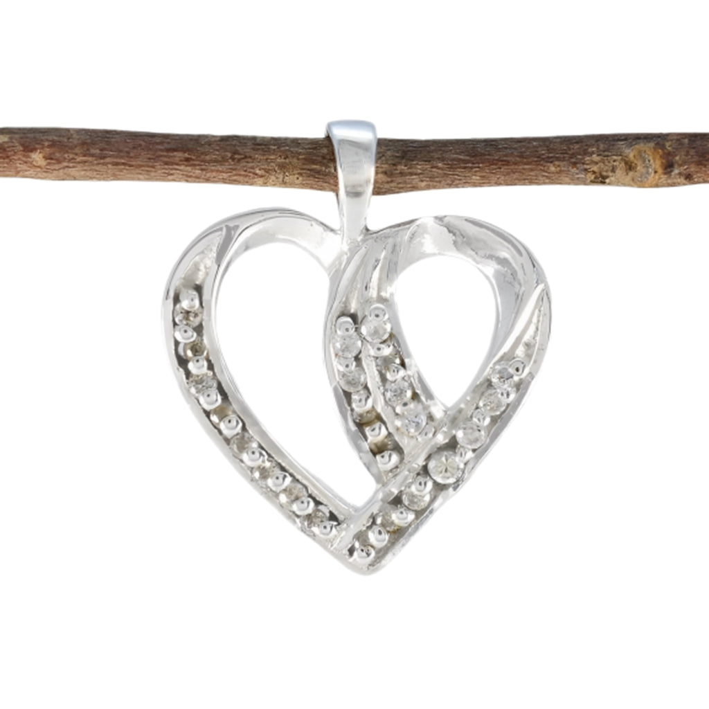 White CZ Dainty Middle Eastern 92.5 Silver multiple White Pendant
