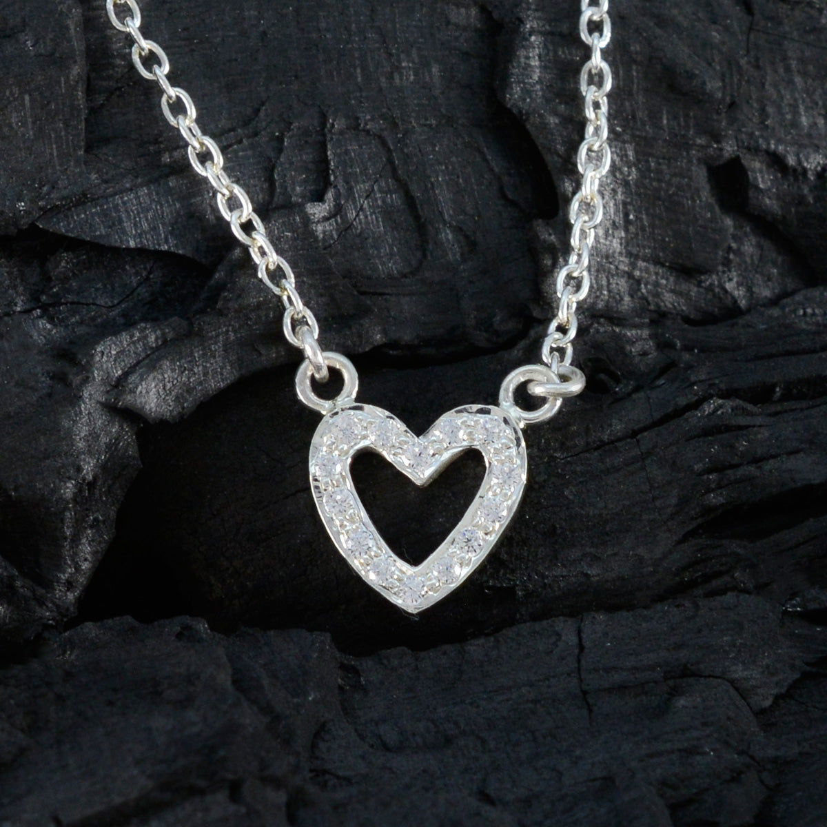 White CZ Dainty African 925 Silver multiple Marie Romantic White Pendant Jewelry