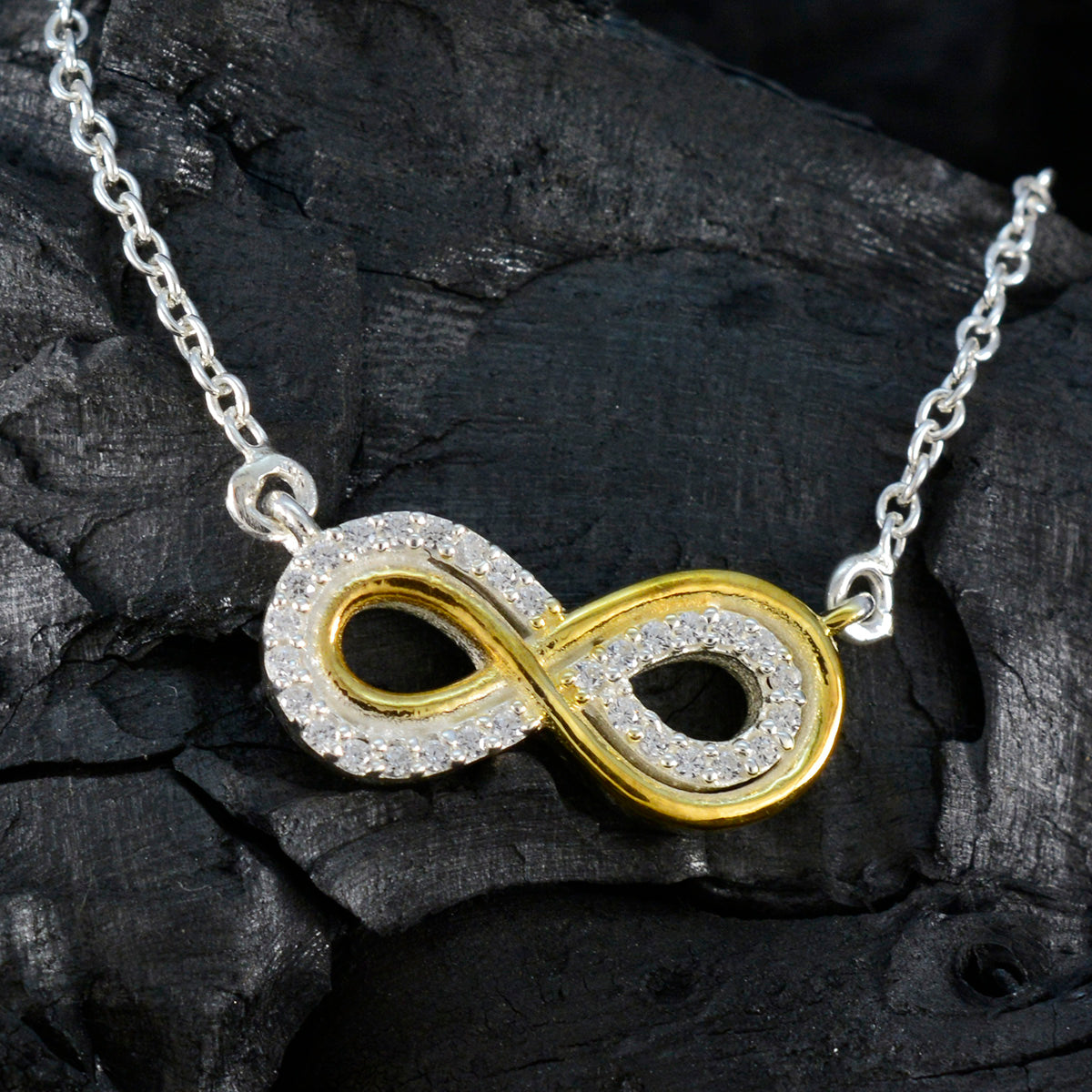 Vit CZ fjäderlätt indiskt silver flera Putri förlovningshänge vitt smycke