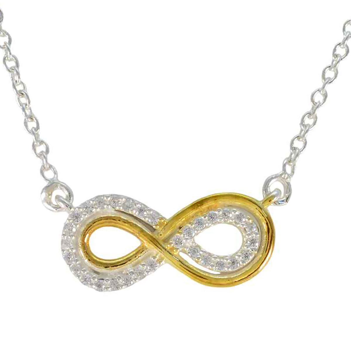 White CZ Featherlight Indian Silver multiple White Pendant Huvudsaklig produktbild