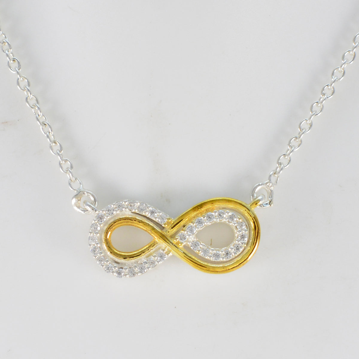 Vit CZ fjäderlätt indiskt silver flera Putri förlovningshänge vitt smycke