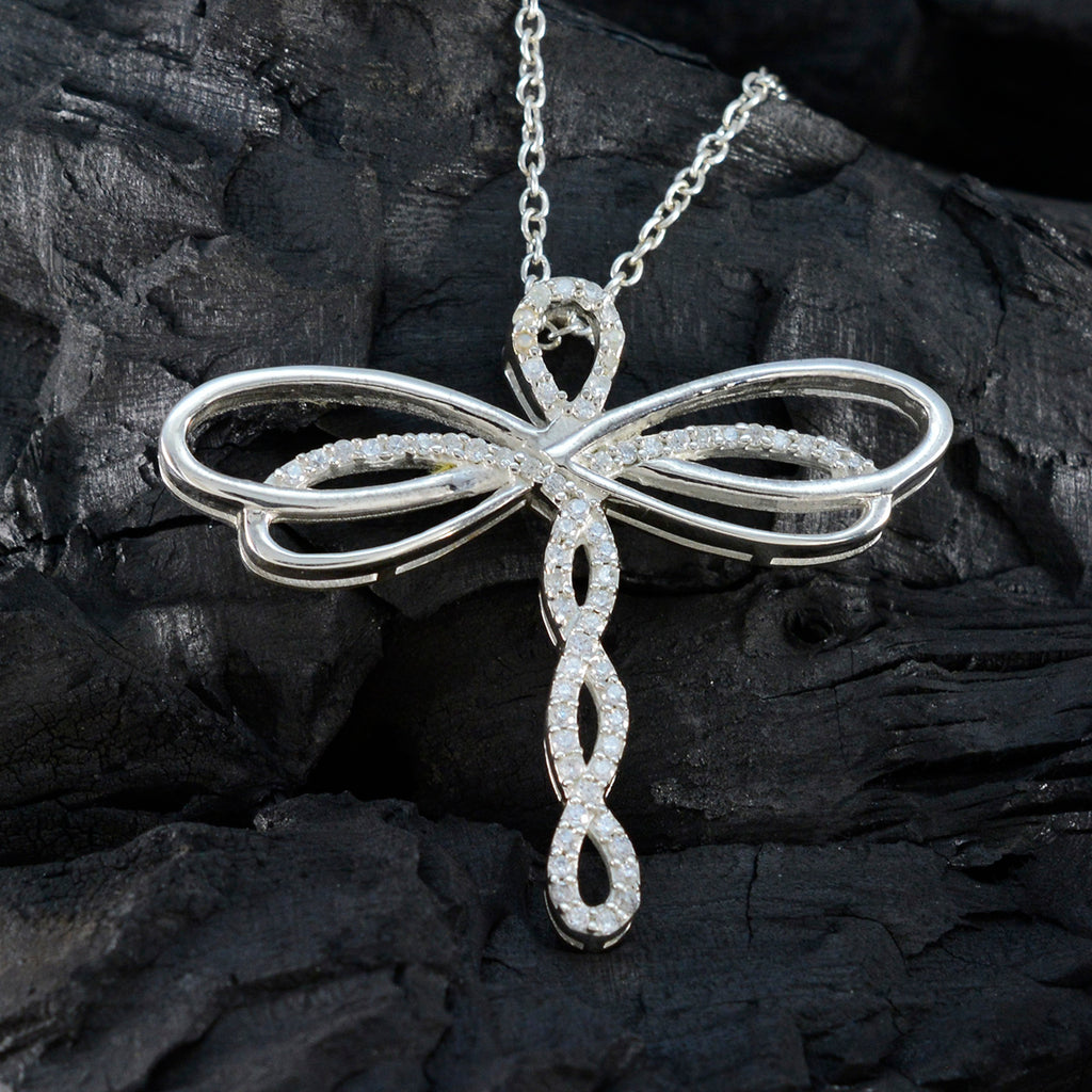 White CZ Essential African Silver multiple Bruna Graceful White Pendant Jewelry