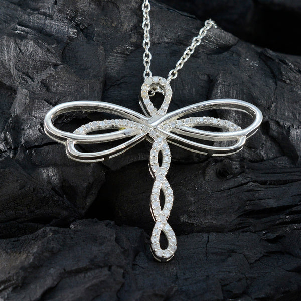 White CZ Essential African Silver multiple Bruna Graceful White Pendant Jewelry