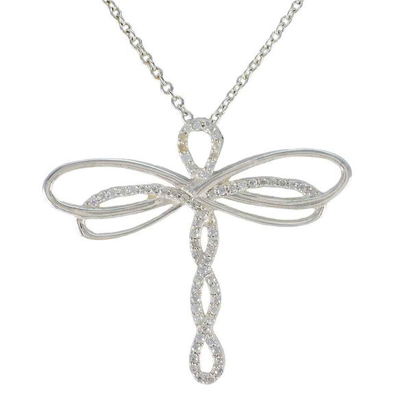 White CZ Essential African Silver multiple White Pendant