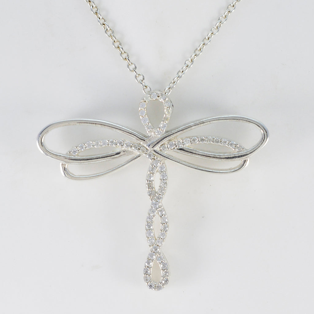 White CZ Essential African Silver multiple Bruna Graceful White Pendant Jewelry