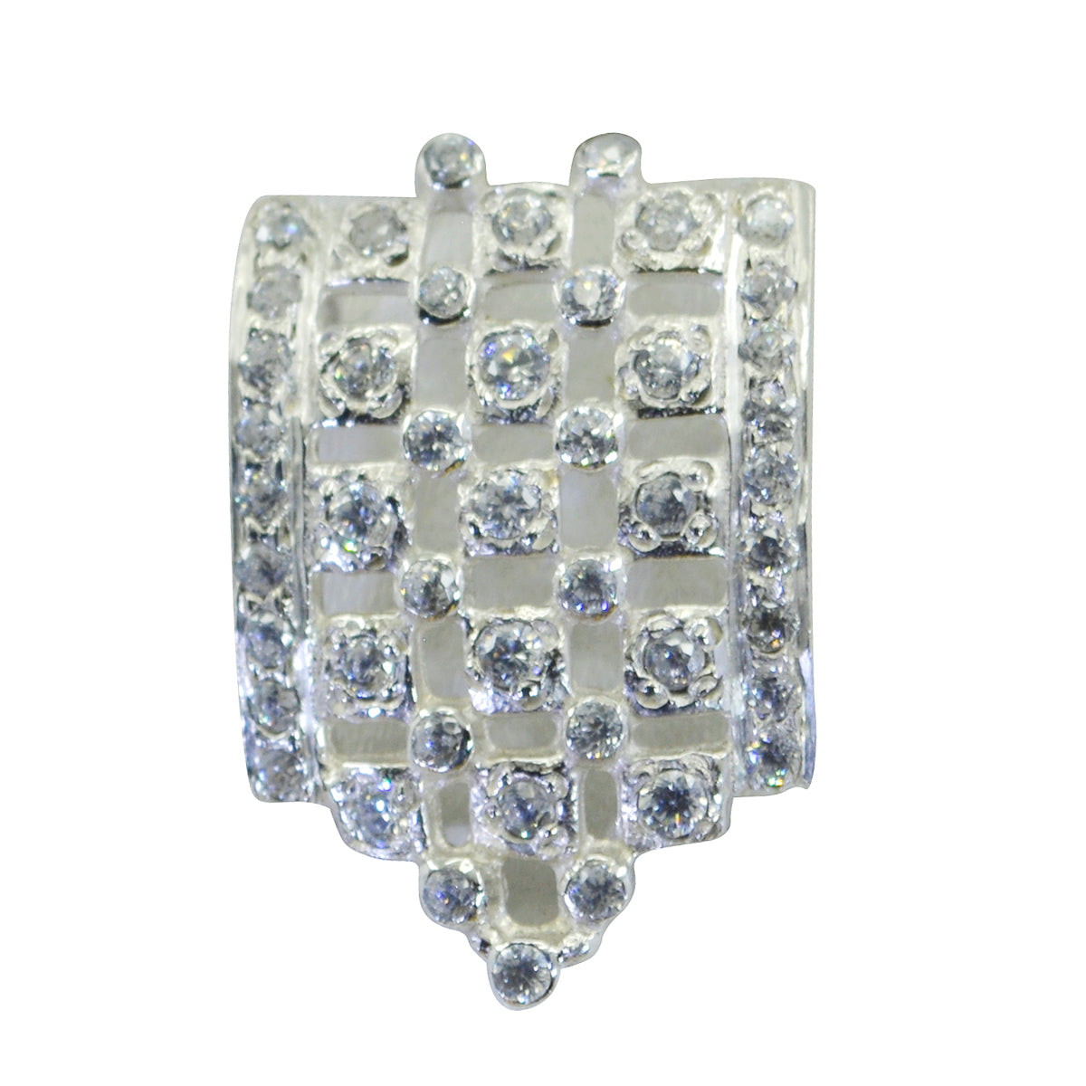 White CZ Statement Mexican 92.5 Silver multiple White Pendant