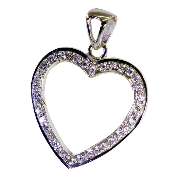 Vit Cz-smycke med tunna, tunna smycken i sterlingsilver med flera Sarah-cocktailhängen i vitt, från Mellanöstern.