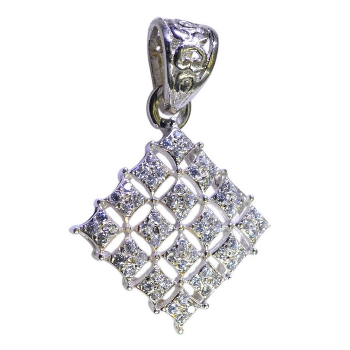 Crystal Quartz Whisper-thin Australian 925 Silver multiple White Pendant Главное изображение товара