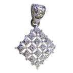 Crystal Quartz Whisper-thin Australian 925 Silver multiple White Pendant