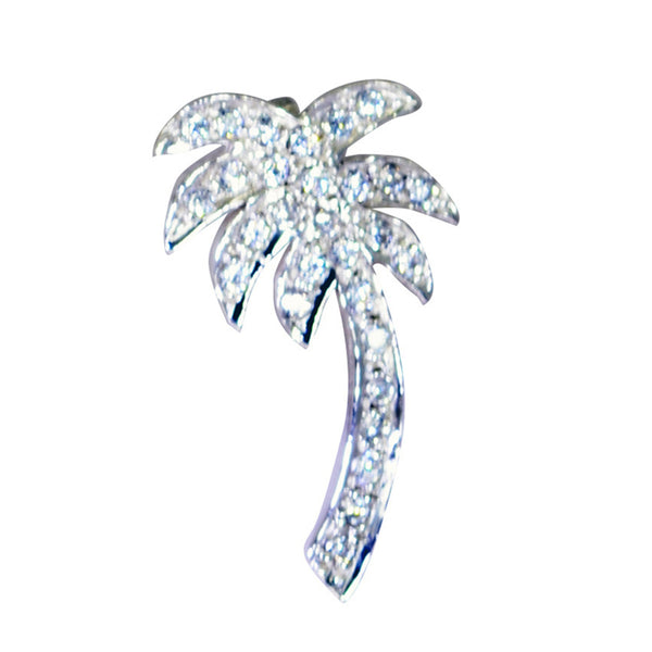 White CZ Delicate Middle Eastern Sterling Silver multiple White Pendant