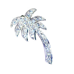 ホワイトCZ 繊細な中東スターリングシルバー マルチイザベラコンテンポラリーホワイトペンダントジュエリー