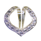 White CZ Classic Australian 92.5 Silver multiple White Pendant