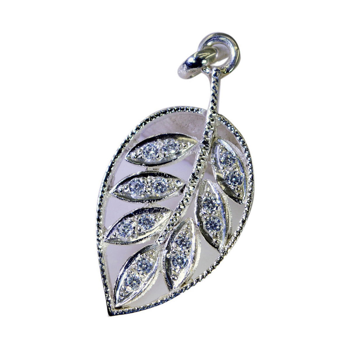 White CZ Eye-catching Middle Eastern 925 Silver multiple Emily Glamorous White Pendant Jewelry
