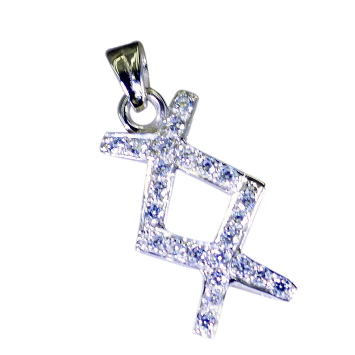 White CZ Featherlight Middle Eastern 925 Silver multiple Hazel wedding White Pendant Jewelry