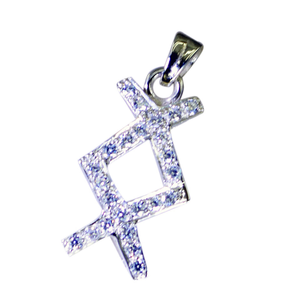 White CZ Featherlight Middle Eastern 925 Silver multiple Hazel wedding White Pendant Jewelry