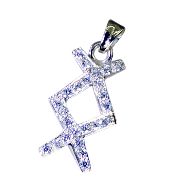 White CZ Featherlight Middle Eastern 925 Silver multiple Hazel wedding White Pendant Jewelry