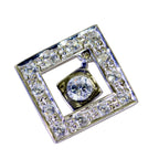 White CZ Eye-catching Indian Silver multiple White Pendant