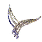 White CZ Edgy African Sterling Silver multiple Ines Engagement White Pendant Jewellery