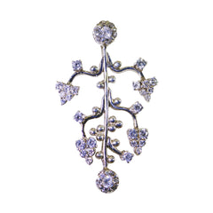 White CZ Essential Australian 92.5 Silver multiple White Pendant