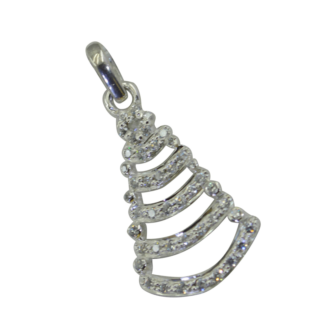 White CZ Essential Indian Silver multiple Ayesha propsel White Pendant Jewelry